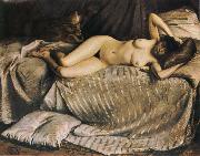 Gustave Caillebotte The fem on lie down on the sofa Spain oil painting artist